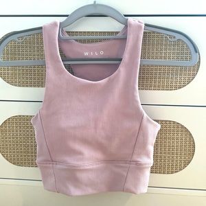 Barely worn WILO lavender workout top